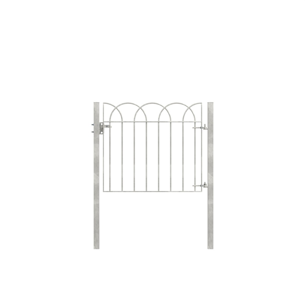 Interlaced Single Leaf Gate 0.9m (H) x 1 Concrete In HDG c/w Posts & Fittings