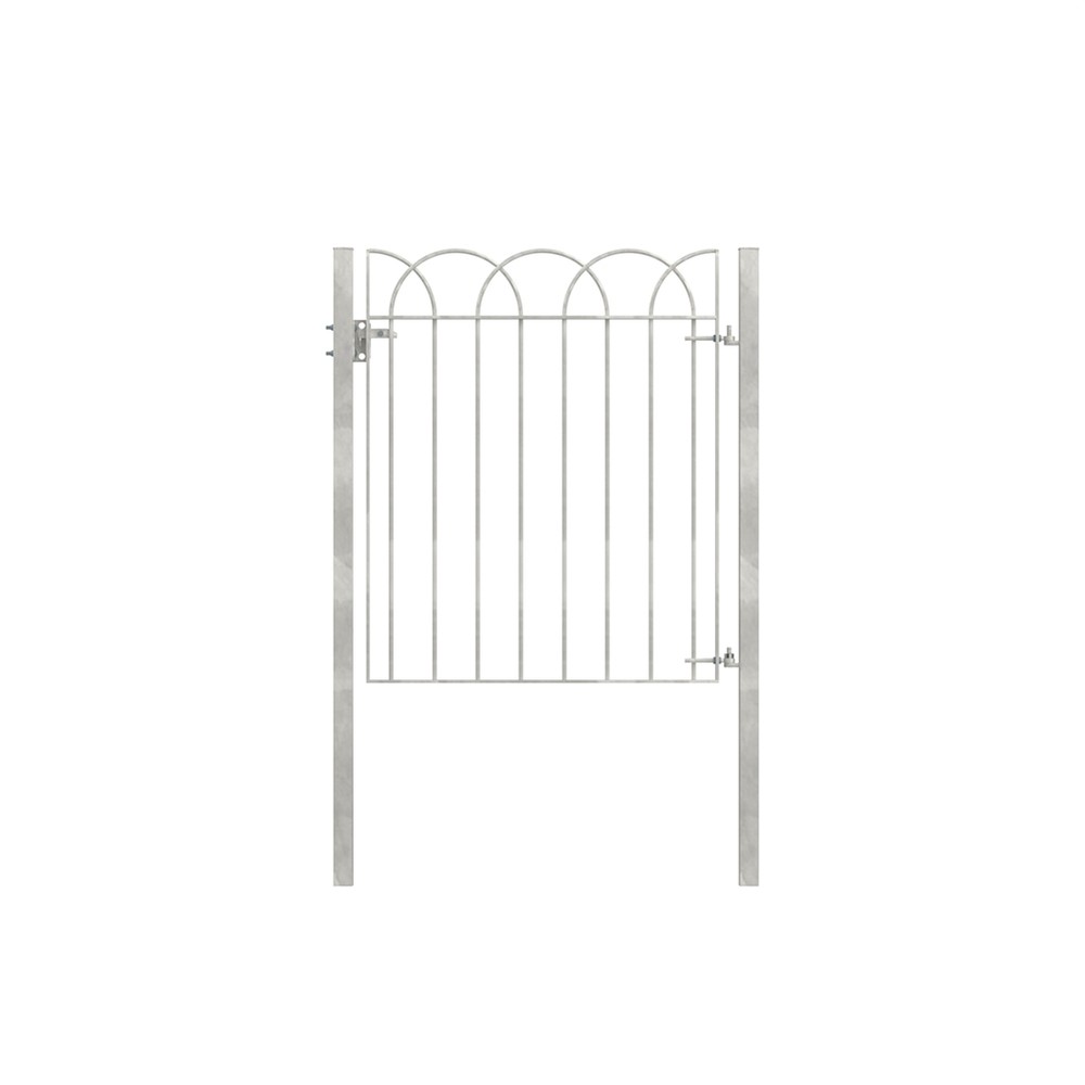 Interlaced Single Leaf Gate 1.2m (H) x 1 Concrete In - HDG c/w Posts & Fittings
