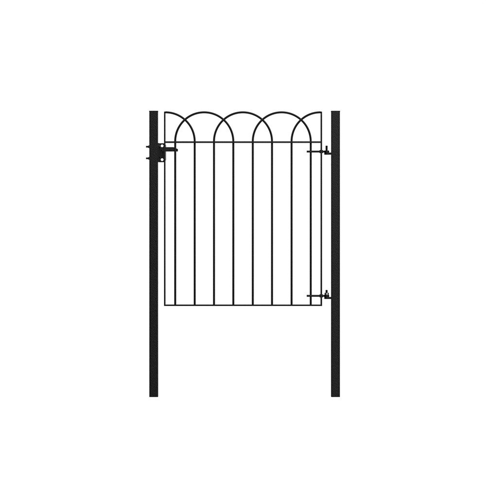 Interlaced Single Leaf Gate 1.2m (H) x 1 Concrete In HDG + PPC c/w Posts & Fittings