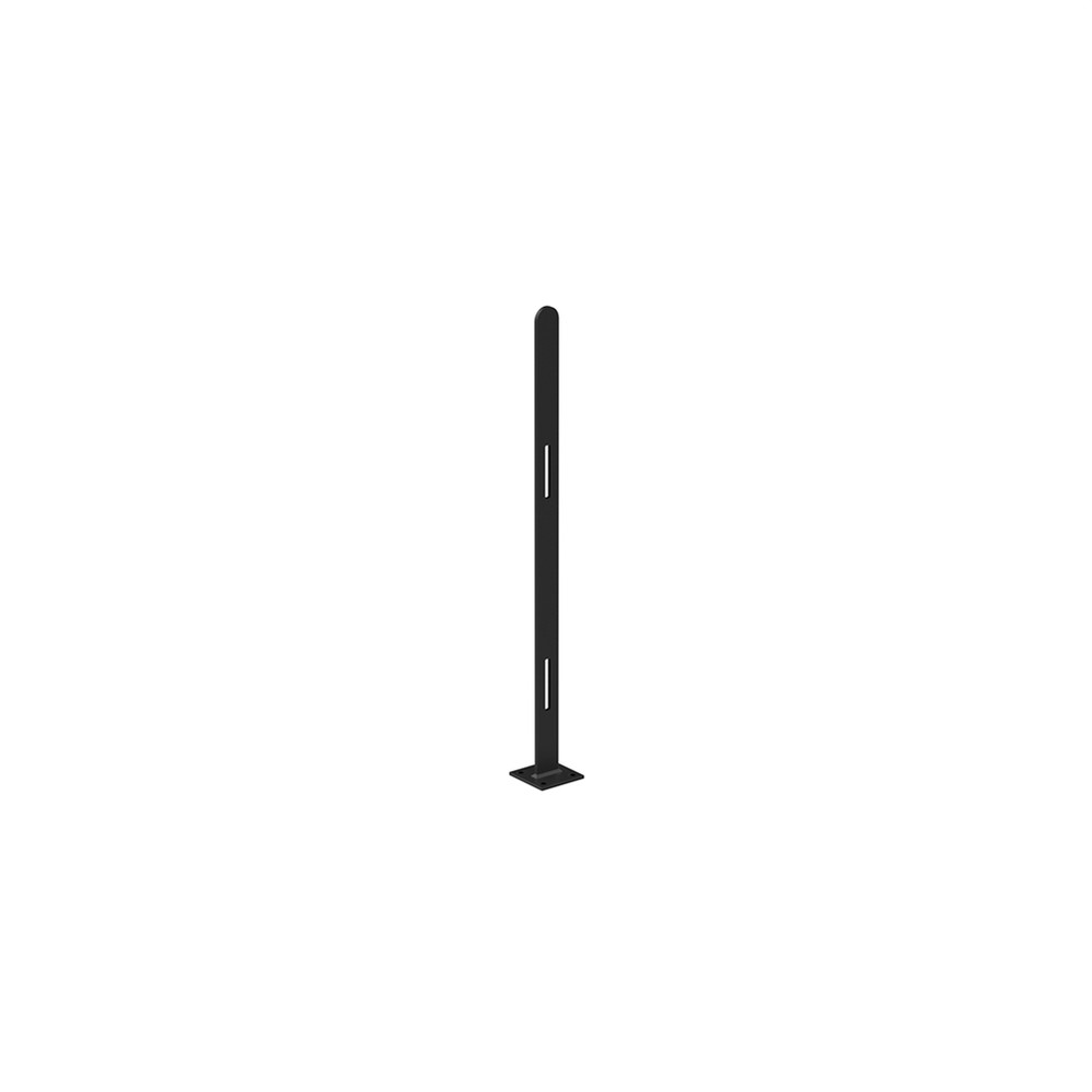 900mm High Bolt Down Post - 50 x 8mm Black - No Cleats & Fittings