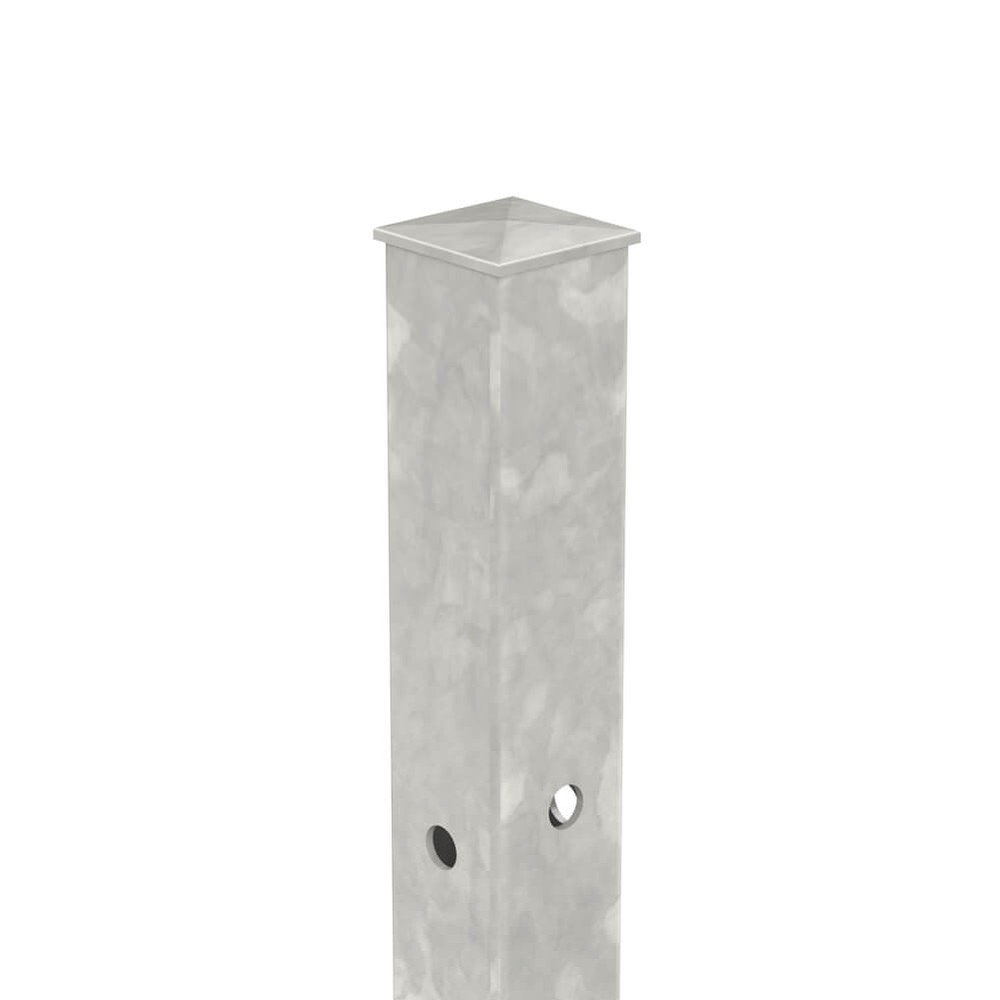 Galvanised 1800mm High Bolt Down Corner Post - No Cleats & Fittings