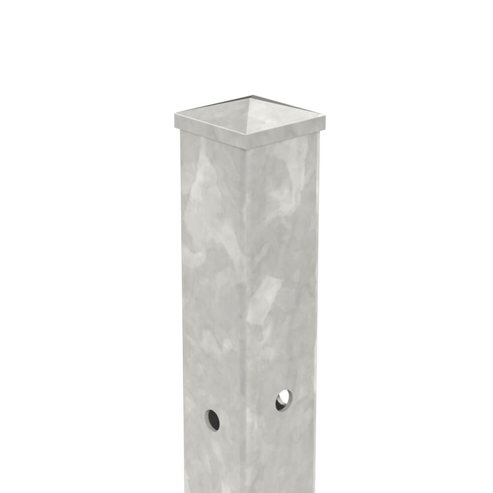 Galvanised 1800mm High Bolt Down Corner Post - No Cleats & Fittings