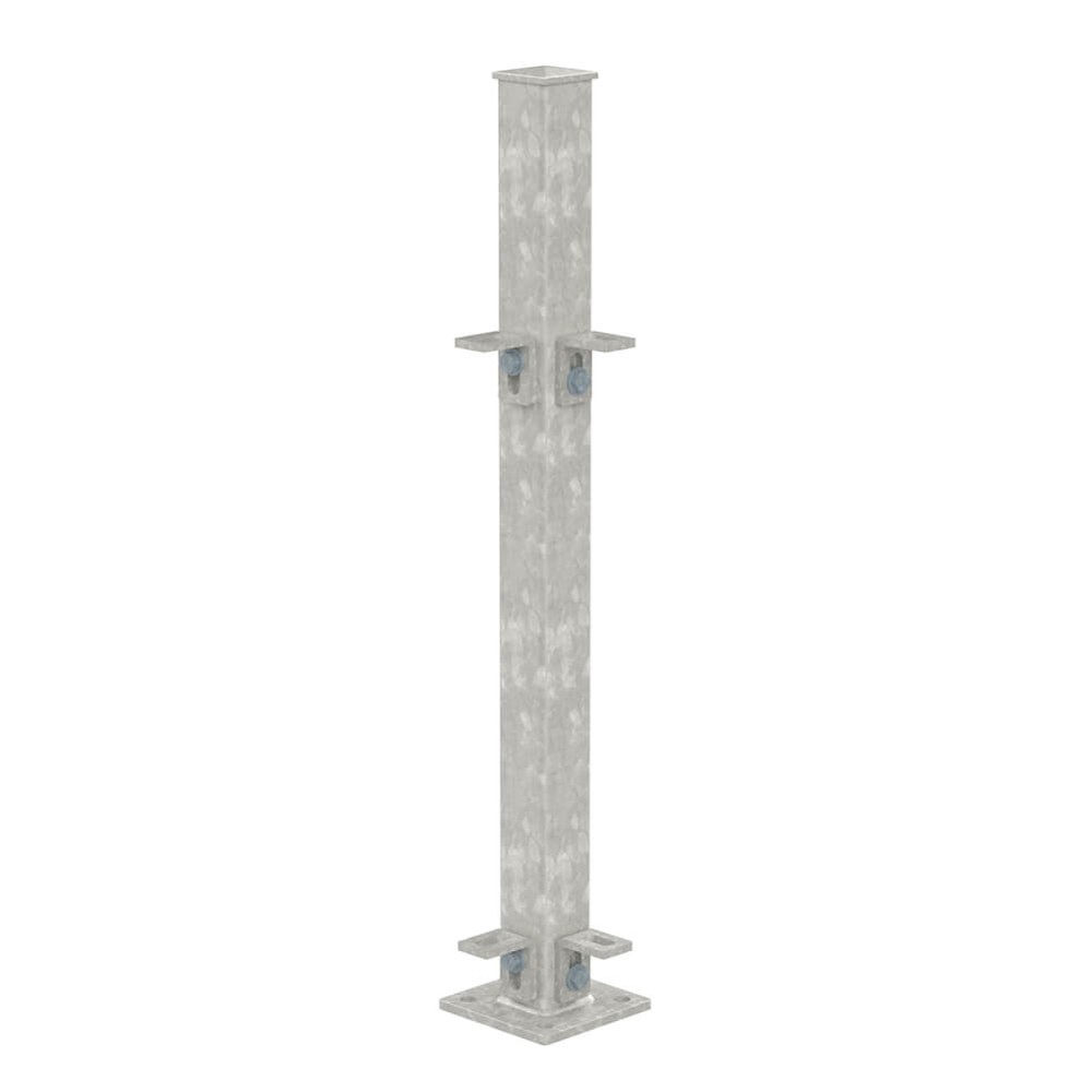 Galvanised 540mm High Bolt Down Corner Post - Includes Cleats + Fittings
