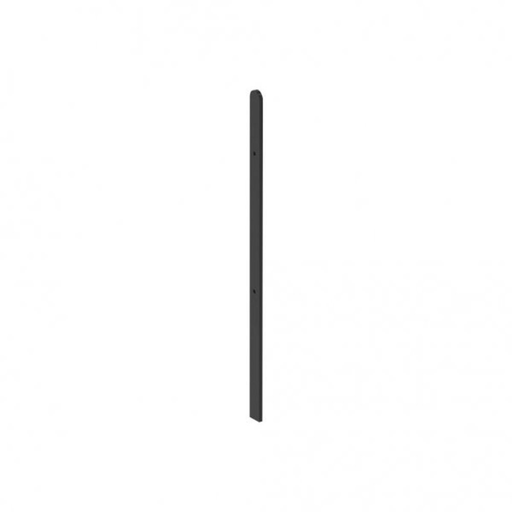 Powder Coated Black End/Mid Post for 500mm Panel - 40 x 10mm Box Section - Concrete In
