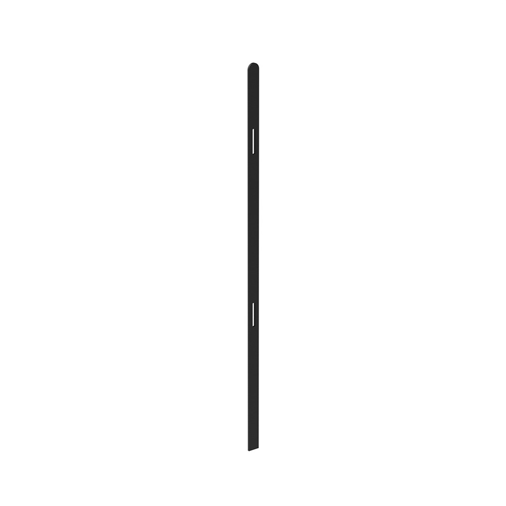1200mm High Concrete In Post - 50 x 8mm Black - No Cleats & Fittings