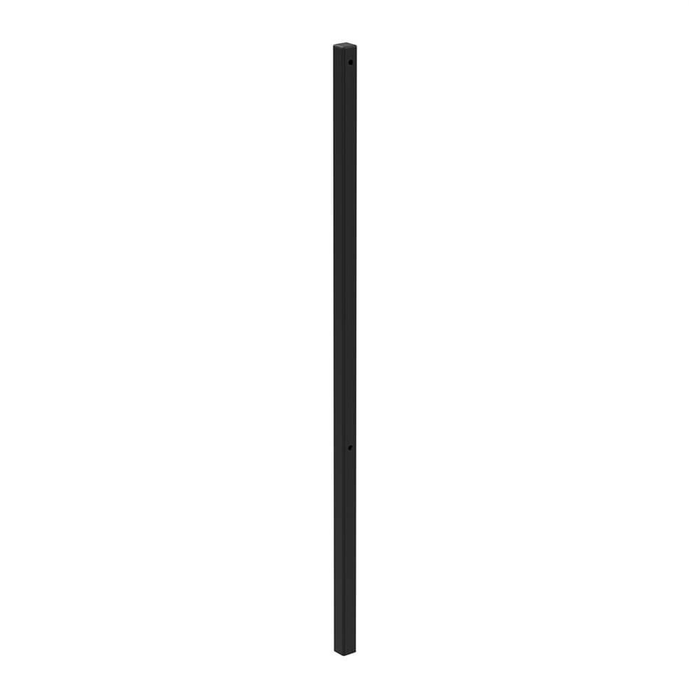 Concrete In Mid/End Post - 50x50mmx1.2M 1800mm O/A -HDG + Black Powder Coated