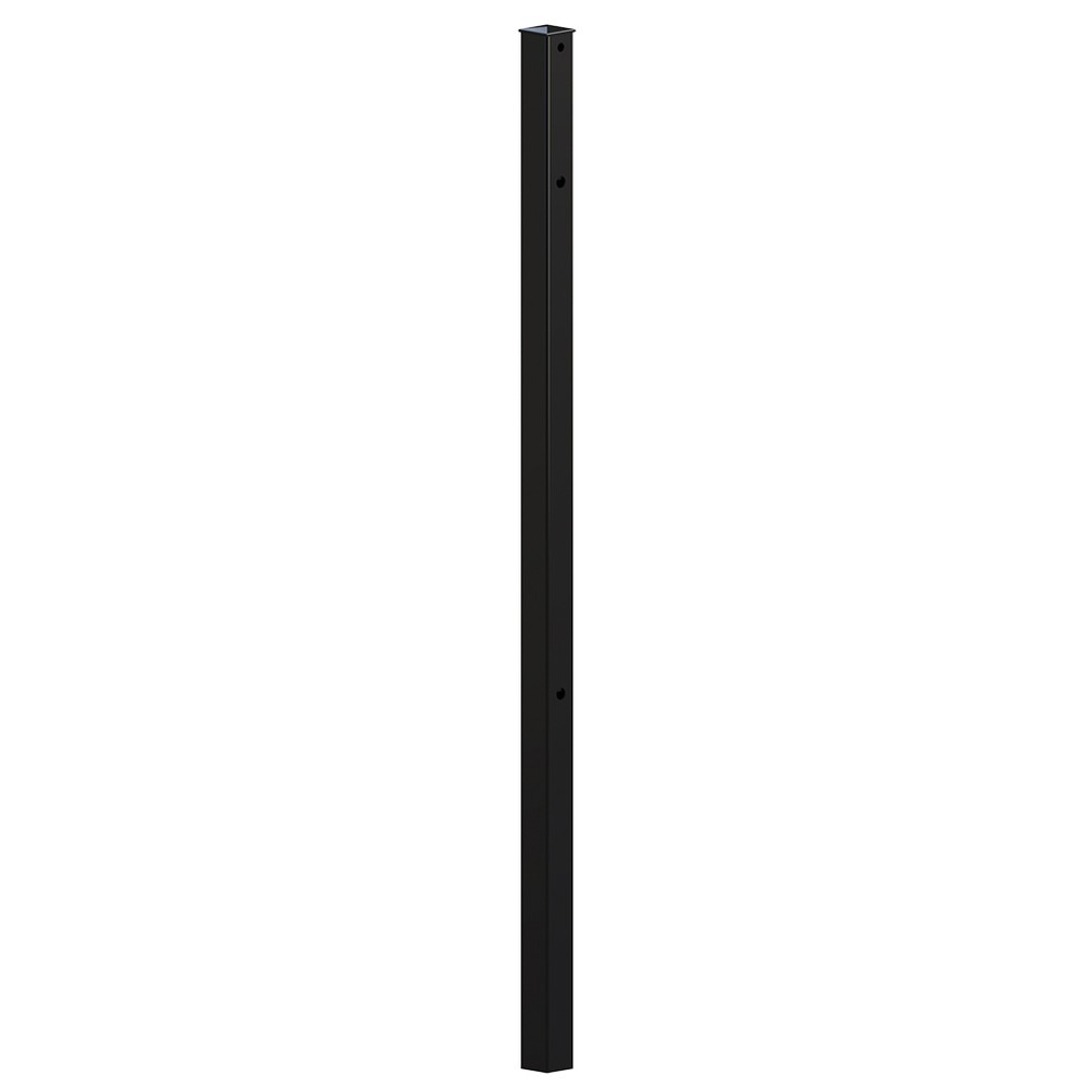 HDG & PPC Black Fence Post for 1800mm Panel Concrete-In 60mm Box Section