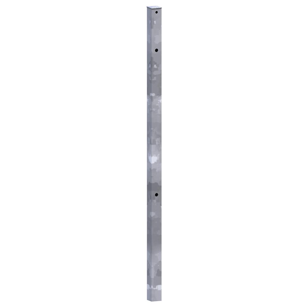 Fence Post For 1800mm Panel Concrete-in-70mm Box section-Galvanised - F H Brundle