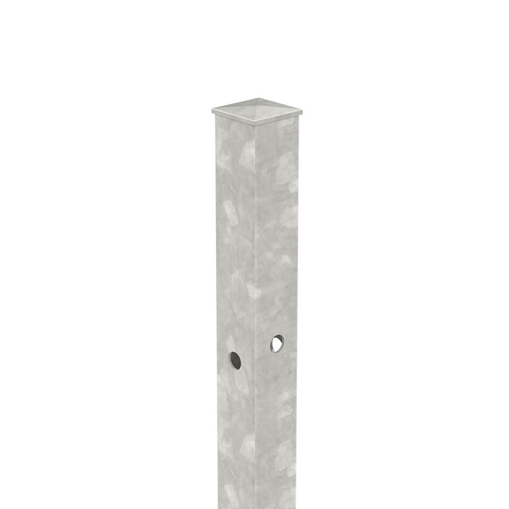 Galvanised 900mm High Concrete-In Corner Post - No Cleats & Fittings