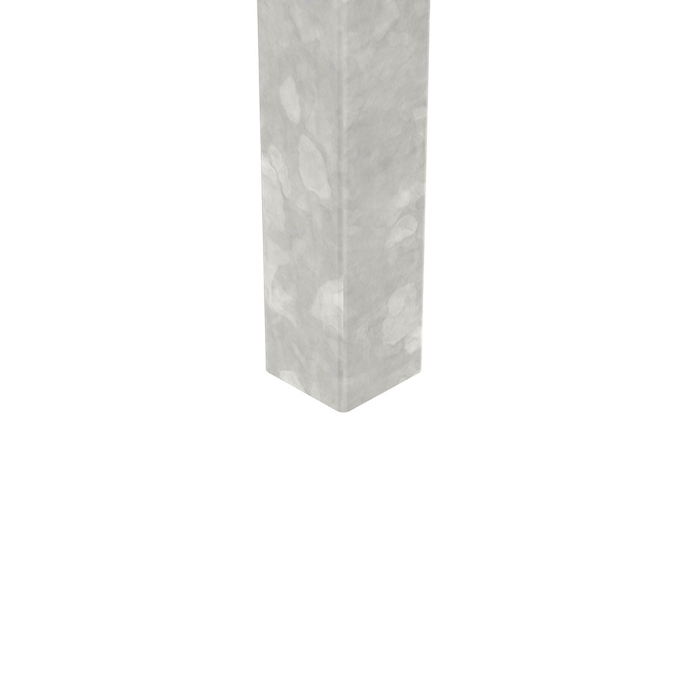 Galvanised 1200mm High Concrete In Corner Post - No Cleats & Fittings