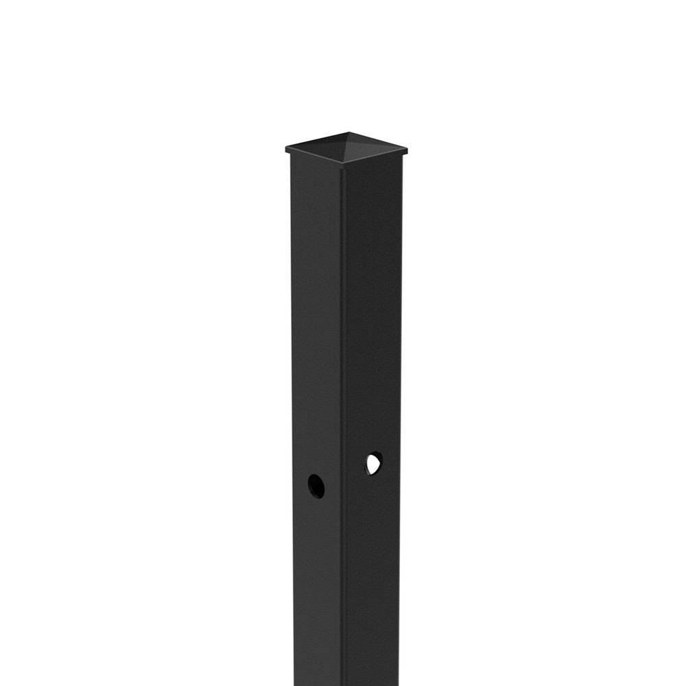 PPC Black 1200mm High Concrete In Corner Post - No Cleats & Fittings