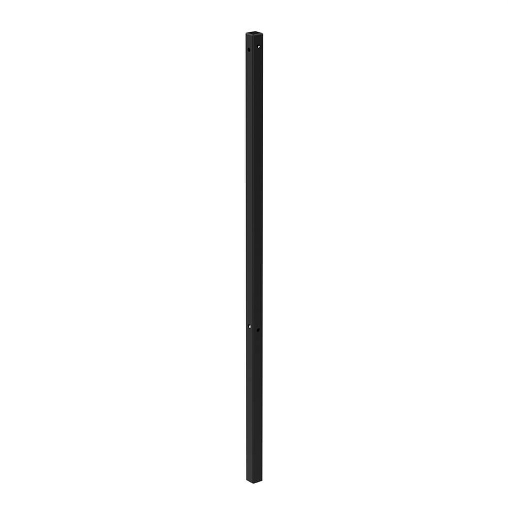 Concrete In Corner Post - 50x50mmx1.2M 1800mm O/A -HDG + Black Powder Coated