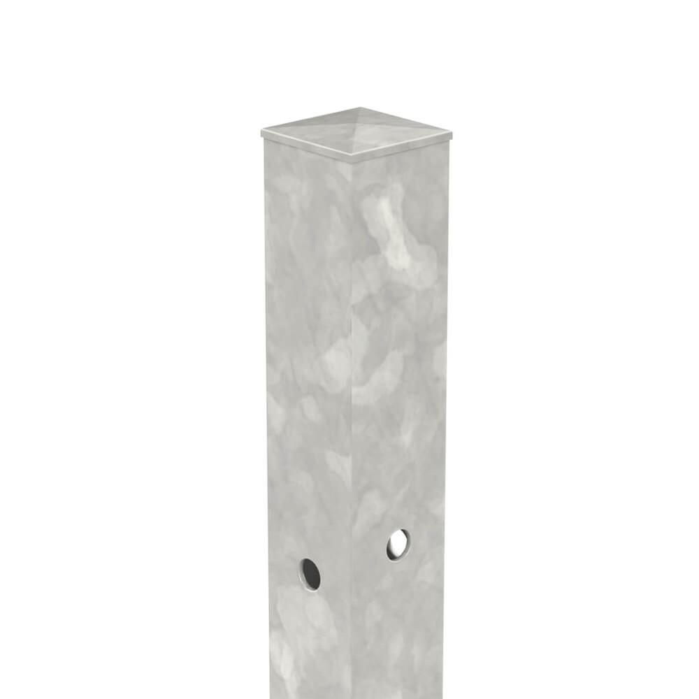 Galvanised 1800mm High Concrete In Corner Post - No Cleats & Fittings