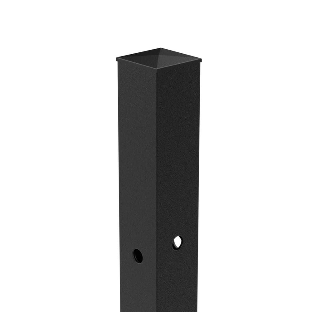 PPC Black 1800mm High Concrete In Corner Post - No Cleats & Fittings