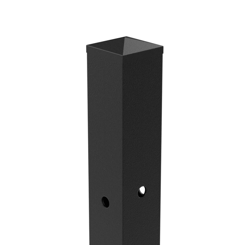 PPC Black 1800mm High Concrete In Corner Post - No Cleats & Fittings