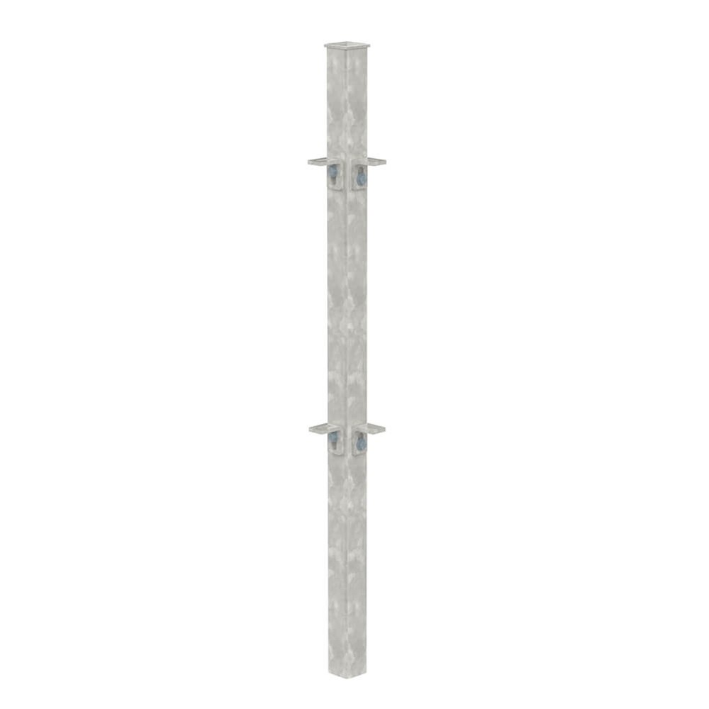 Galvanised 540mm High Concrete In Corner Post - Includes Cleats & Fittings