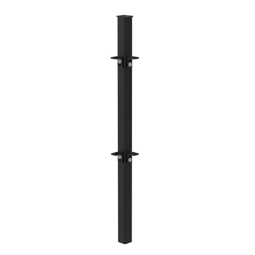 PPC Black 540mm High Concrete In Corner Post - Includes Cleats & Fittings