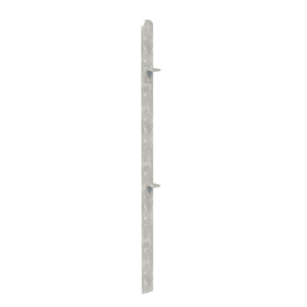 Galvanised 540mm High Concrete In End Post - Includes Cleats & Fittings