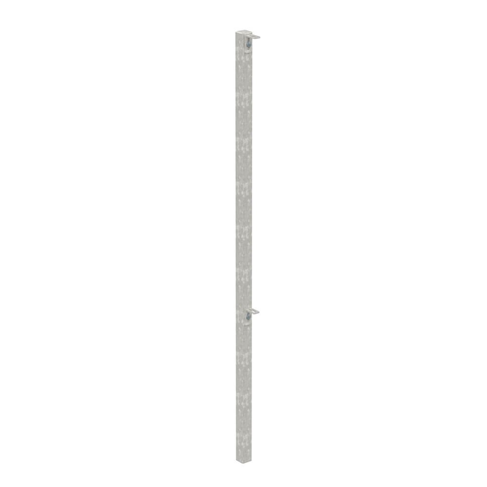 1200mm High Concrete In End Post - Galvanised - Includes Cleats + Fittings