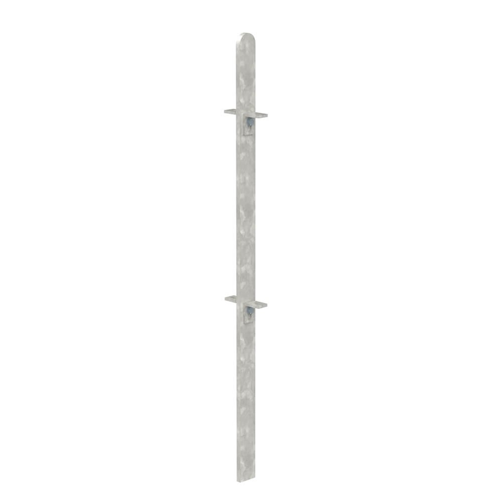 Galvanised 540mm High Concrete In Mid Post - Includes Cleats & Fittings