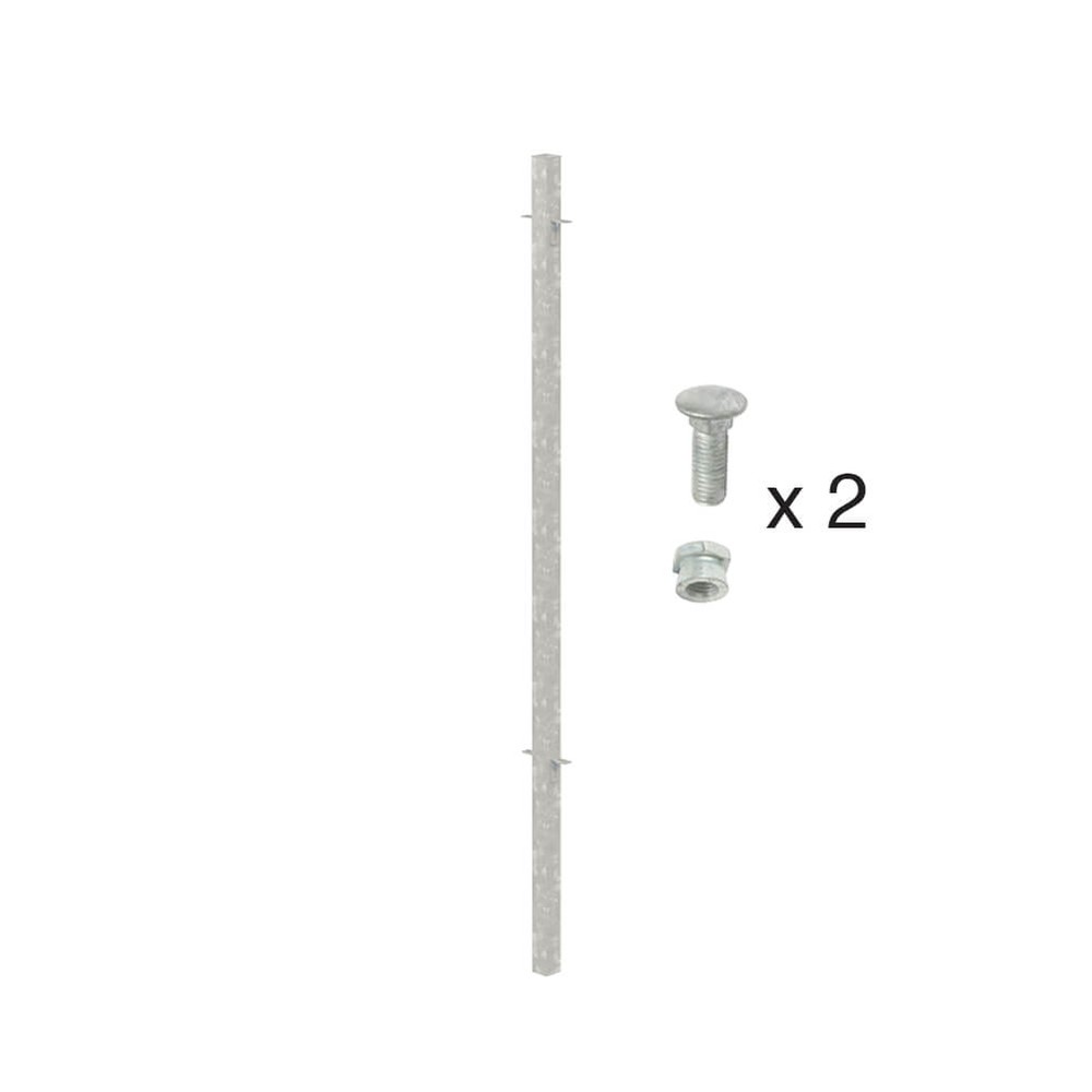 Galvanised 900mm High Concrete In Mid Post - Includes Cleats & Fittings
