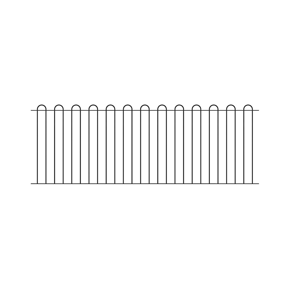 PPC Black ROSPA Bow Top Panel H 1000 x W 2650 x 12mm
