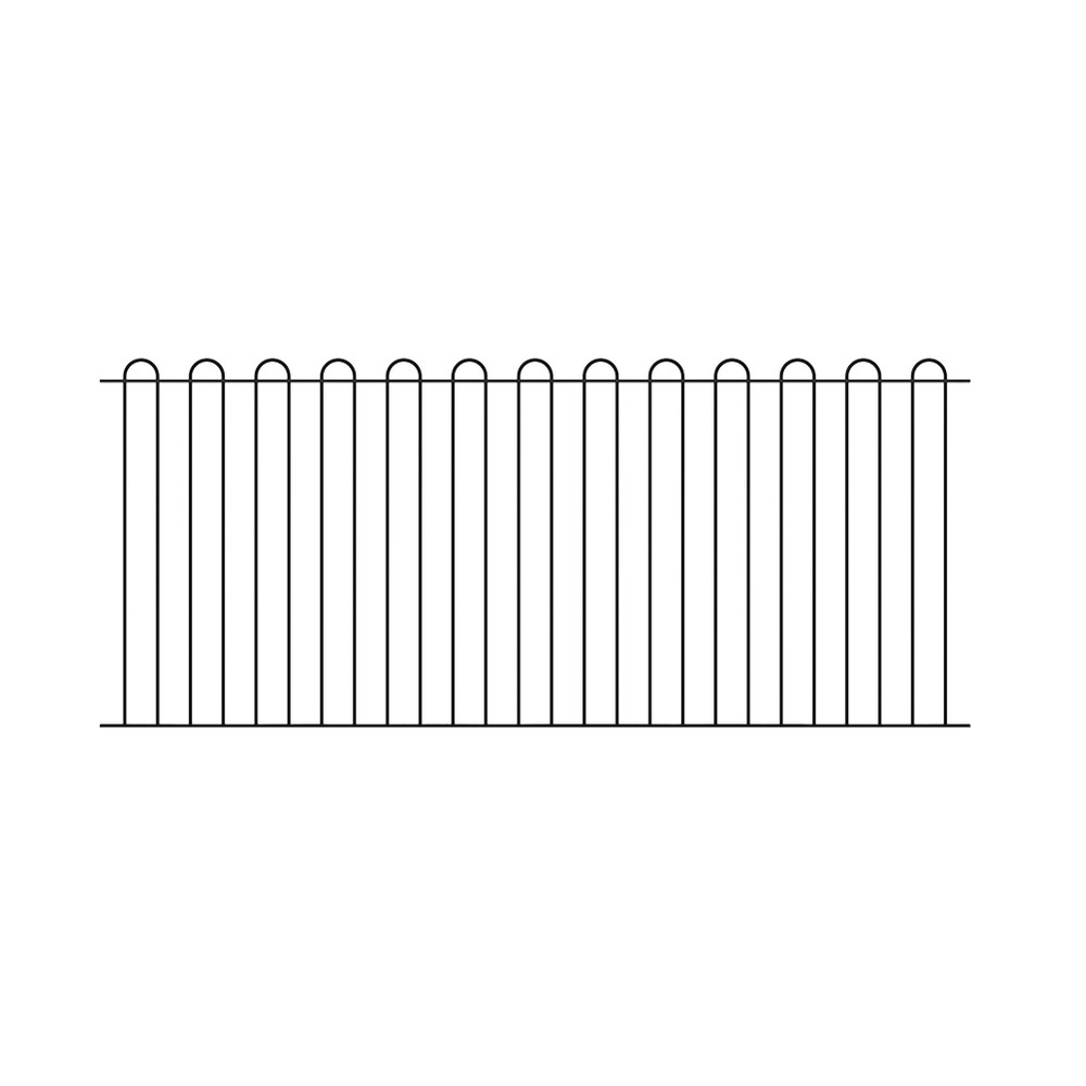 PPC Black ROSPA Bow Top Panel H1200 x W 2650 x 12mm
