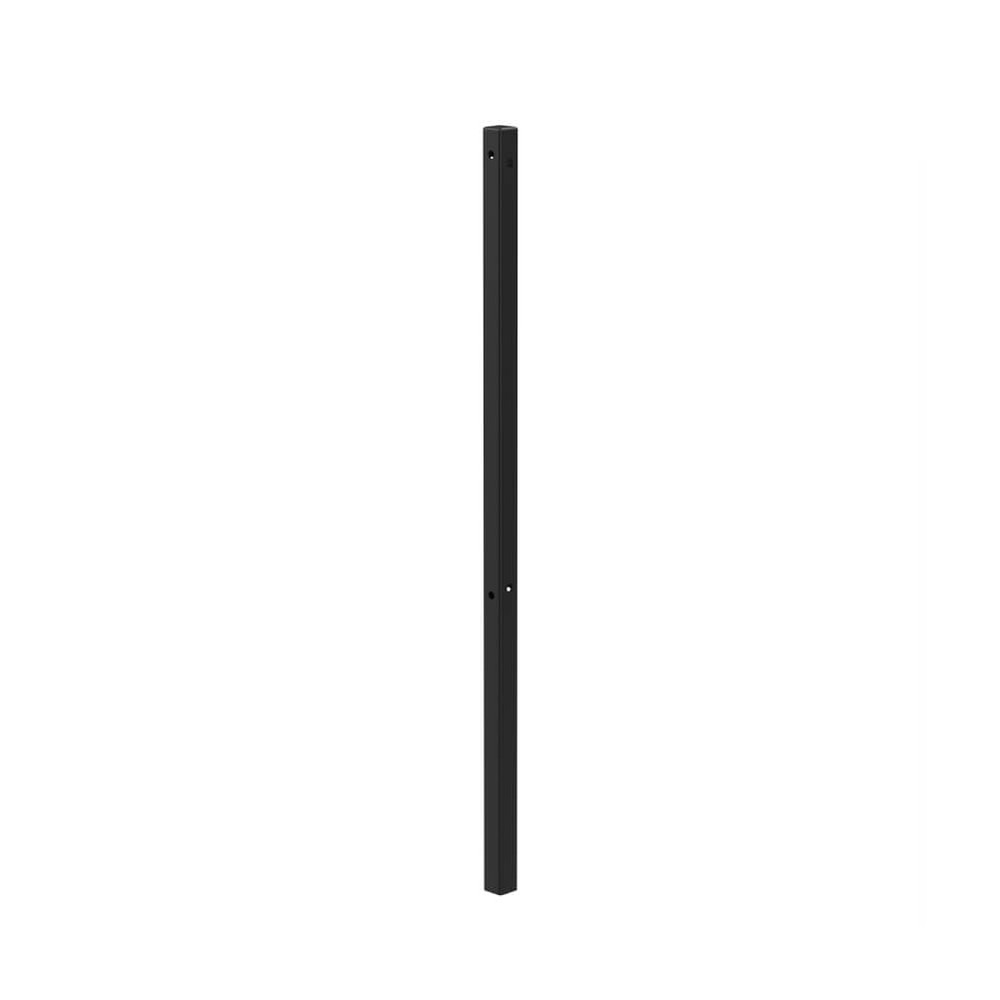 PPC Black 1050 High ROSPA Concrete In Corner Post No Cleats & Fittings