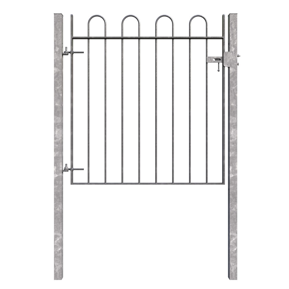 Galvanised Single Leaf Concrete-in Gate 12 x 900mm c/w Posts & Fittings