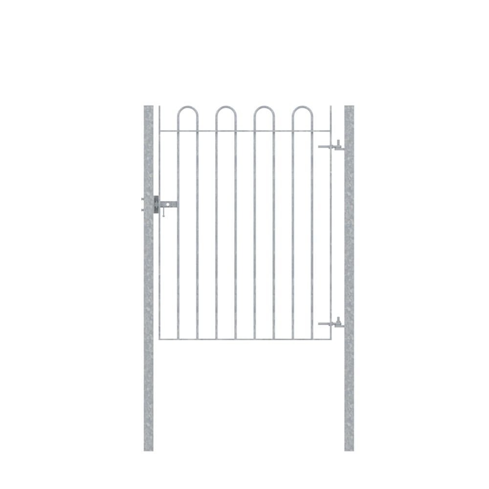 Galvanised Single Leaf Concrete-in Gate 16x1500mm 1500 c/w Posts & Fittings