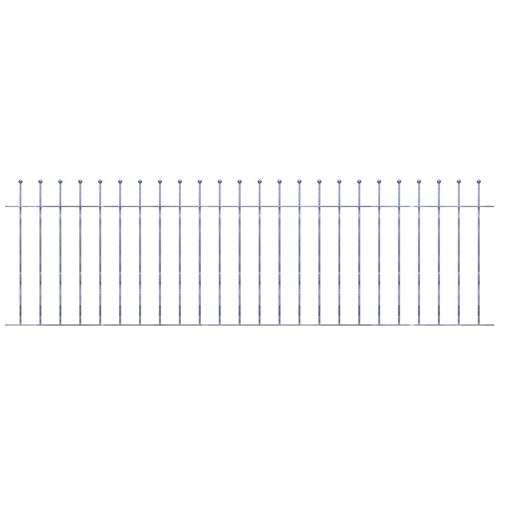 Galvanised Sphere Top Panel H 900 x W 2750 x 12mm Bar