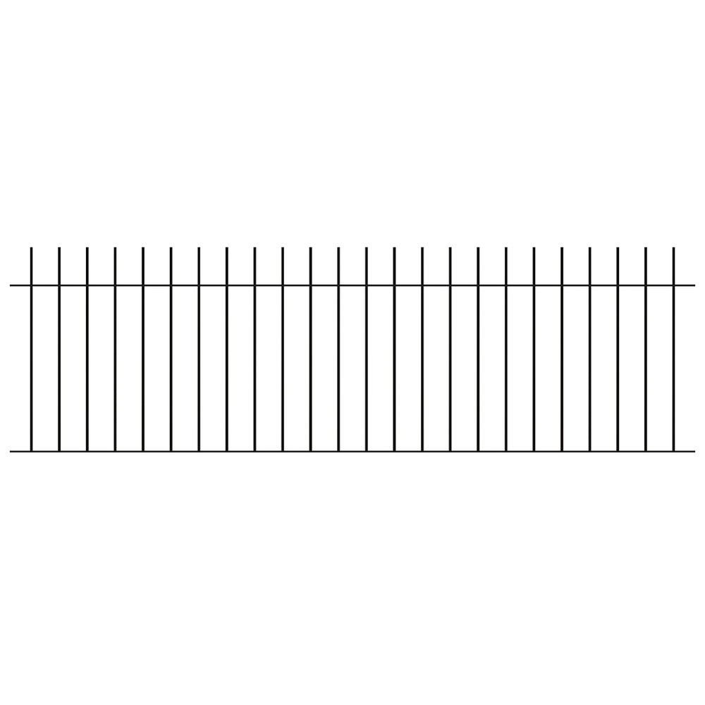 Powder Coated Black Vertical Bar Panel H 900 x W 2750 x 12mm Bar