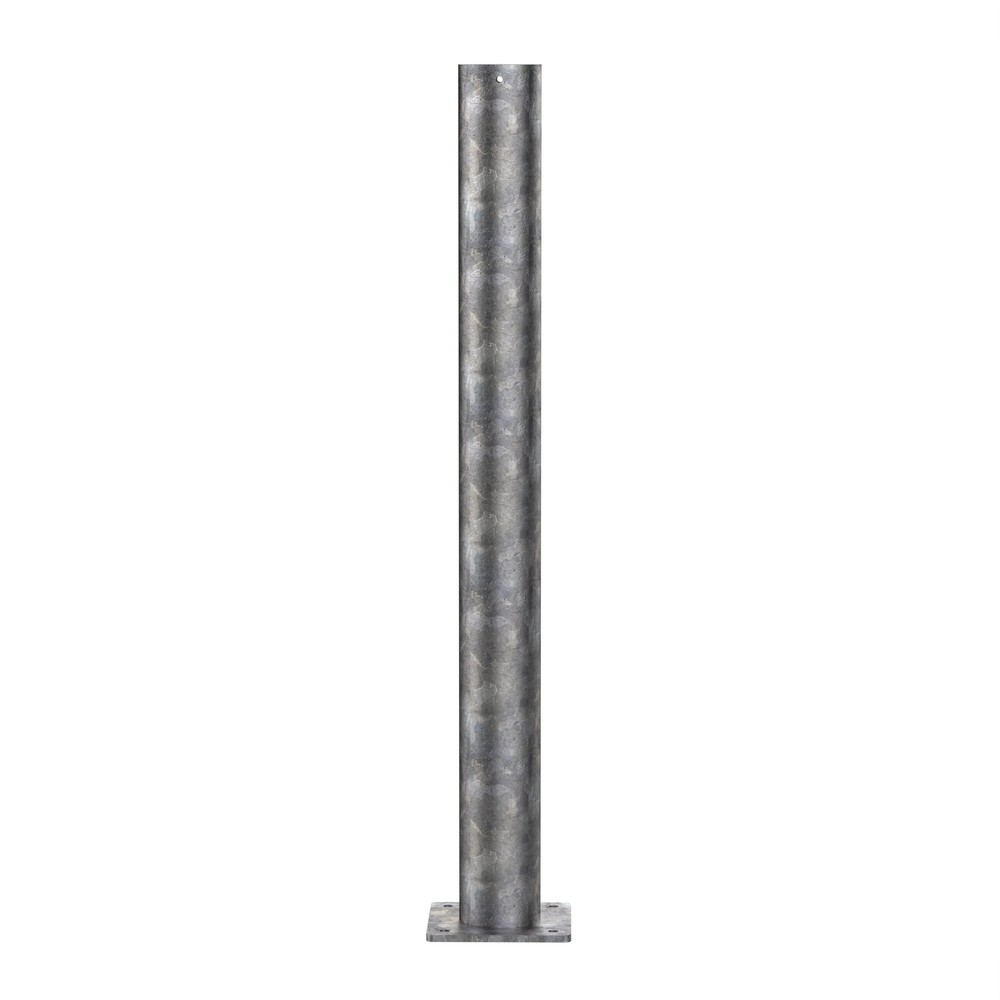 1.2m High Steel Bollard x 114mm Diameter Bolt Down - Hot Dip Galvanised