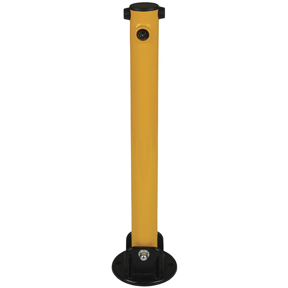 Parking Bollard - 610 x 60 x 3mm Tube HDG and Powder Coated Black/Yellow