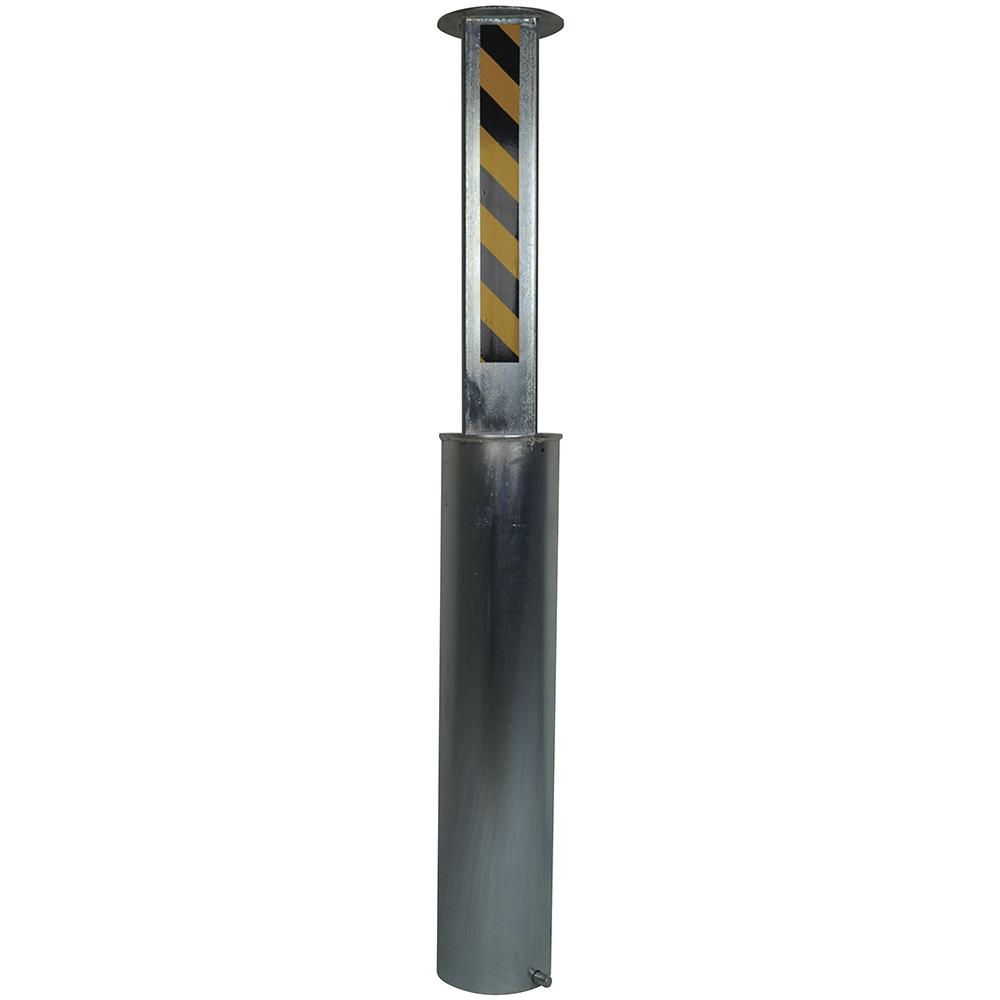 Telescopic Bollard - Square core Round concrete in outer - with padlock - F H Brundle