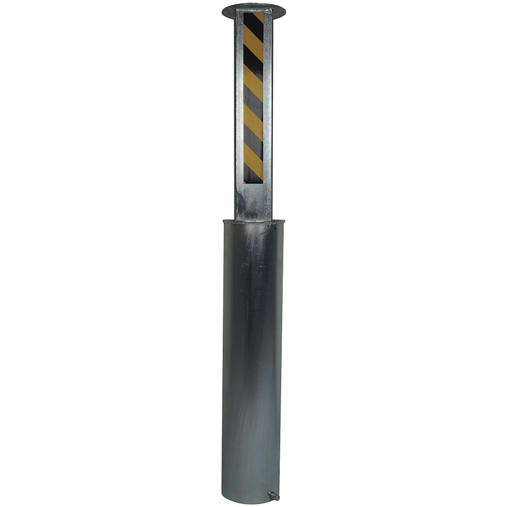Telescopic Bollard - Square core Round concrete in outer