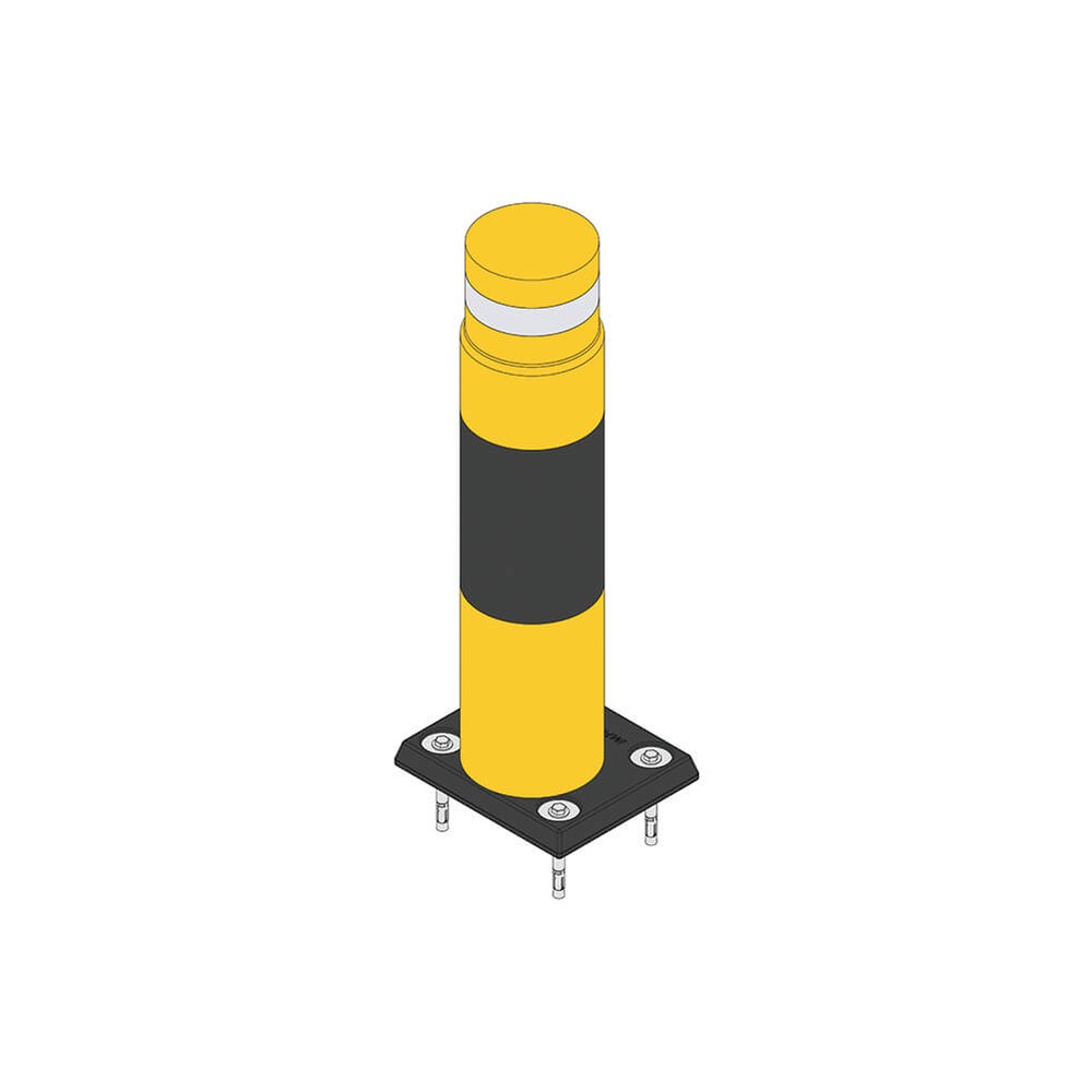 ImpactSAFE Heavy Duty Bollard 1000mm High x 168mm Yellow and Black