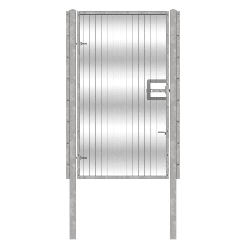358 Single Leaf Gate H 2.1 x 1.2m Galvanised Finish, Concrete-In