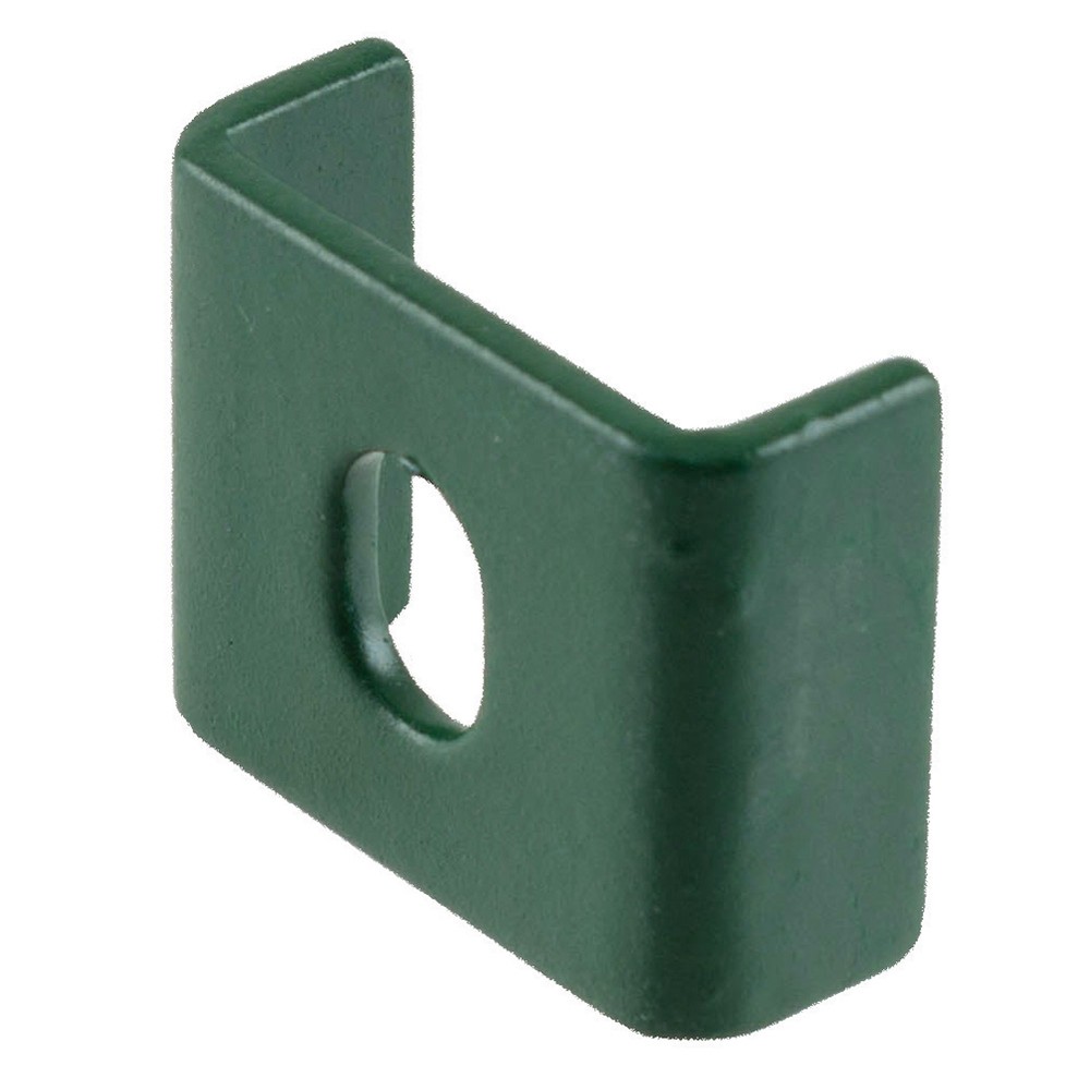 Small Mesh clip for 868 mesh Powder Coated Green finish - RAL 6005