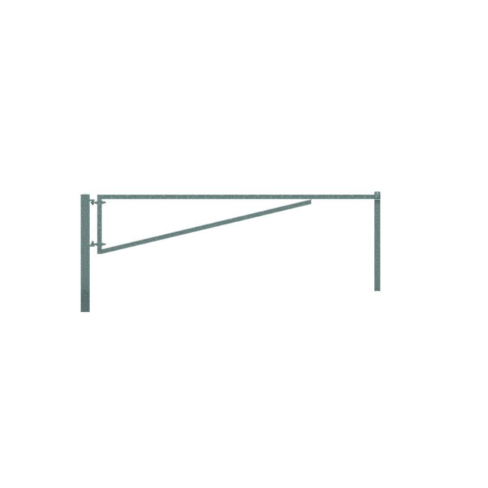 4m Vehicle Barrier Arm Kit HDG Complete with Posts and Eyebolts - F H Brundle