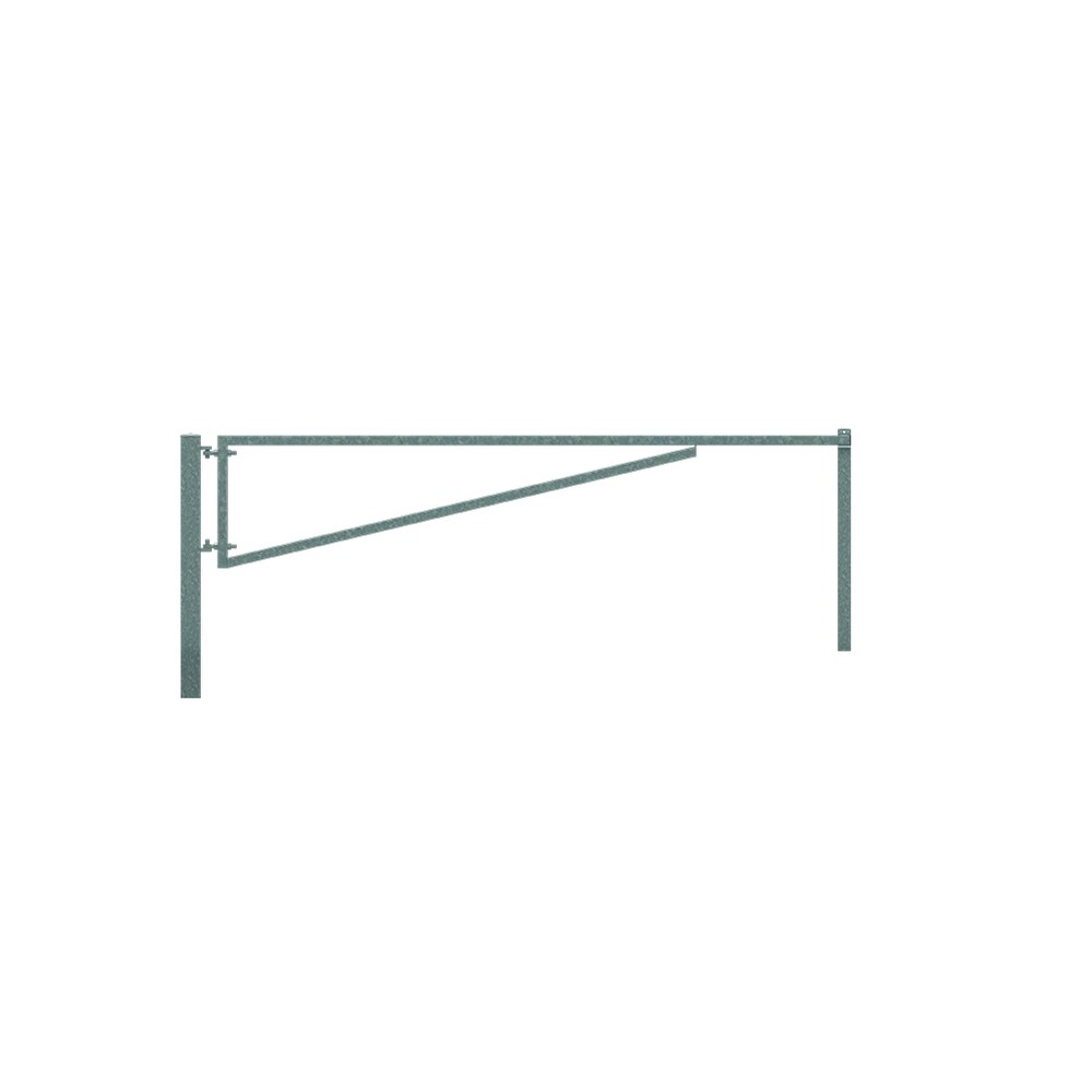 4m Forestry Gate / Vehicle Barrier Arm Kit HDG Complete with Posts and Eyebolts