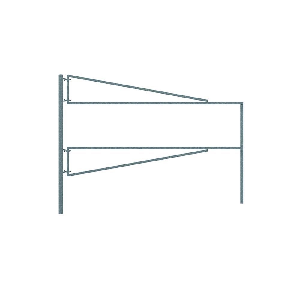 5m Combi Vehicle Barrier Arm Kit HDG Complete with Posts and Eyebolts - F H Brundle