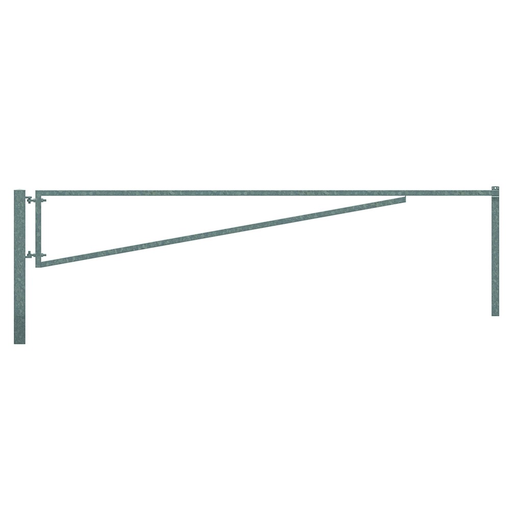 5m Forestry Gate / Vehicle Barrier Arm Kit HDG Complete with Posts and Eyebolts