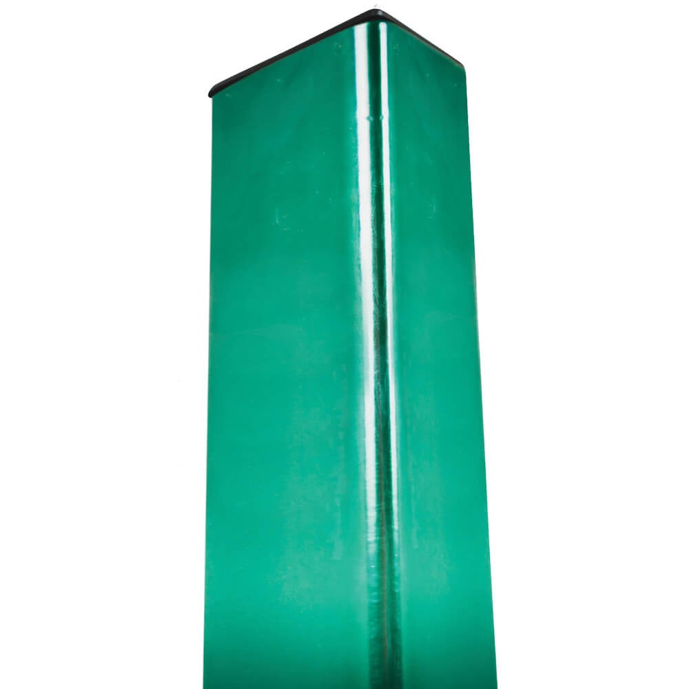 Green Ex Mesh 1.8M Green Corner Post RHS 60x40x3mm 2.065M Long Incl Clamp Bar