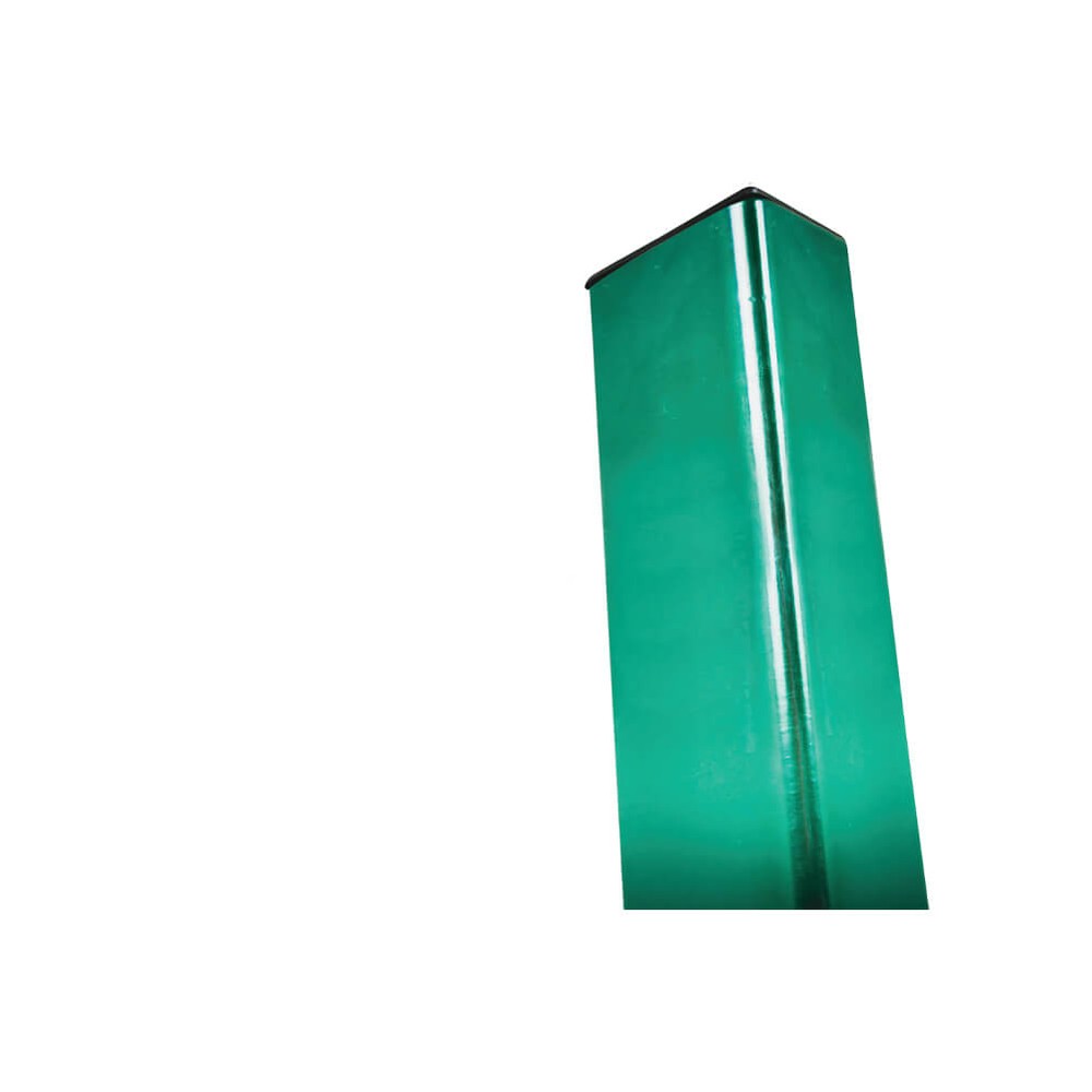 Green Ex Mesh 2.4m Intermediate Post RHS 80x40x3mm 3.215m Long Incl Clamp Bar
