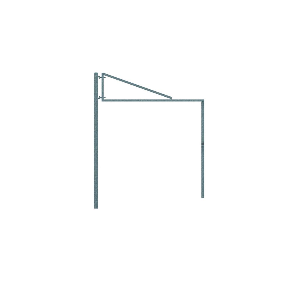 3m Height Restriction Barrier Arm Kit HDG Complete with Posts and Eyebolts - F H Brundle