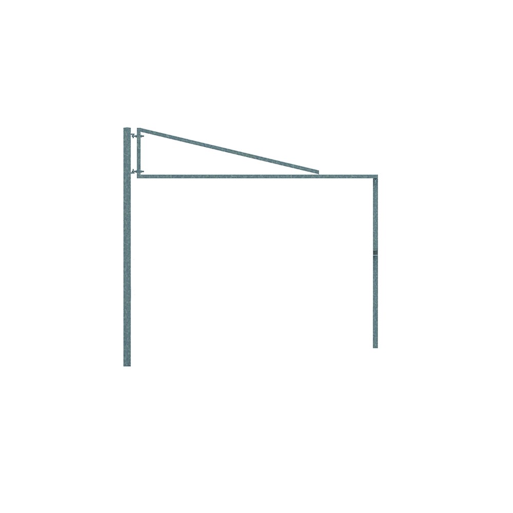 4m Height Restriction Barrier Arm Kit HDG Complete with Posts and Eyebolts