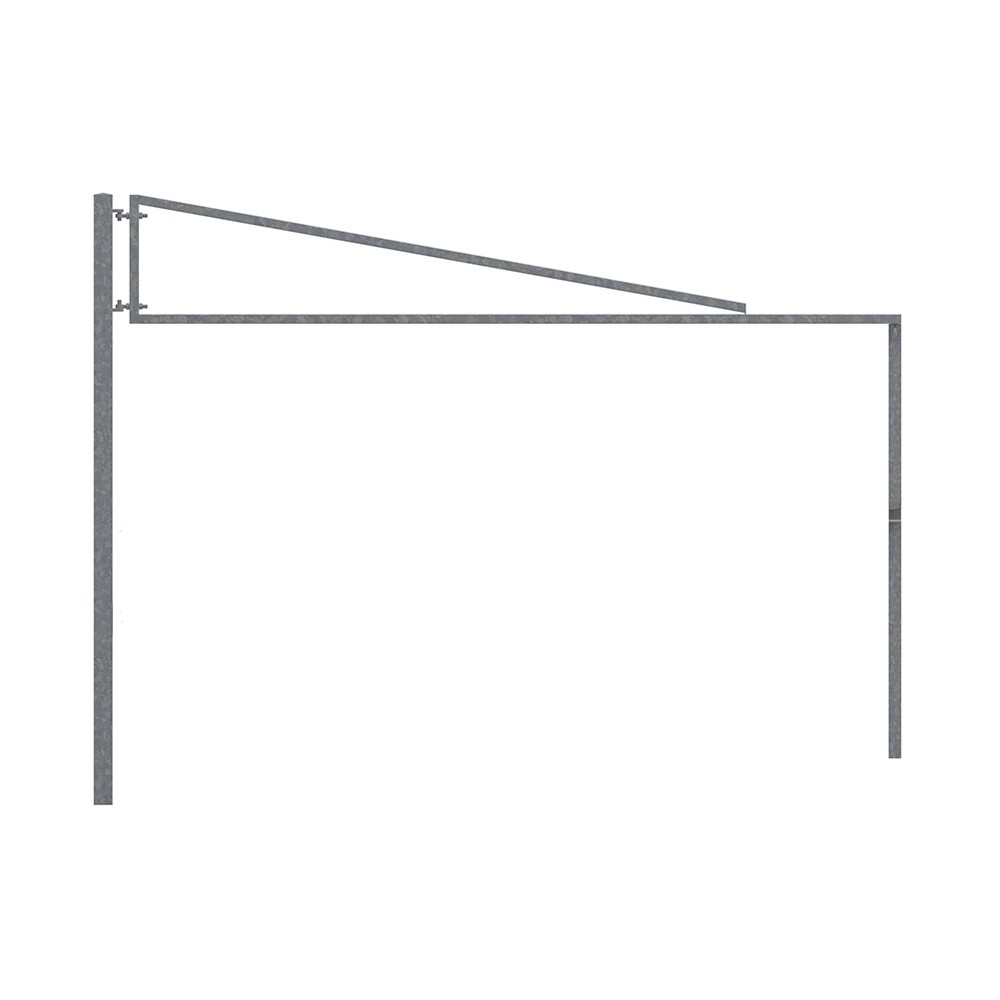 5m Height Restriction Barrier Arm Kit HDG Complete with Posts and Eyebolts