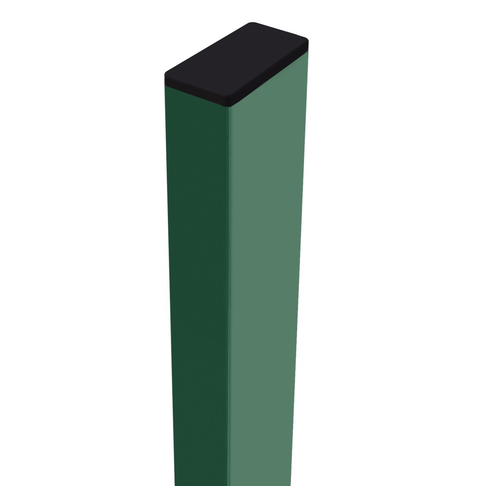 Intermediate Post - 80x40x2.5mm3.75M Lon 9 clipped Holes - Green RAL6005