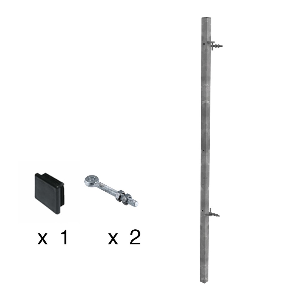Estate Fencing - Corner/End Post - Galv 40x40x1.6m High